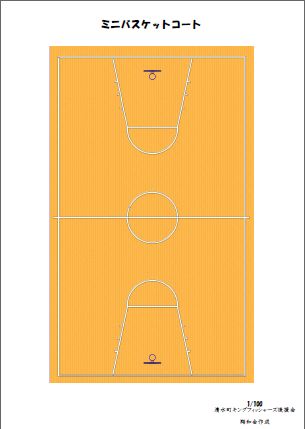 バスケットボール コート図 Excel Magandaku Com